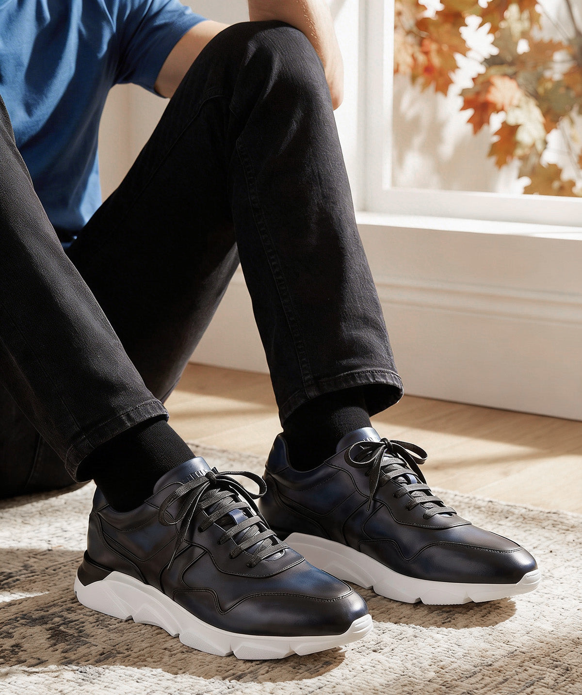 Sneakers PAOLO Bleu Patiné