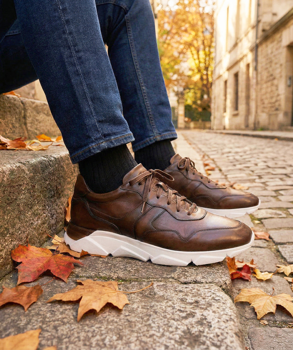 Sneakers PAOLO Brown Patina