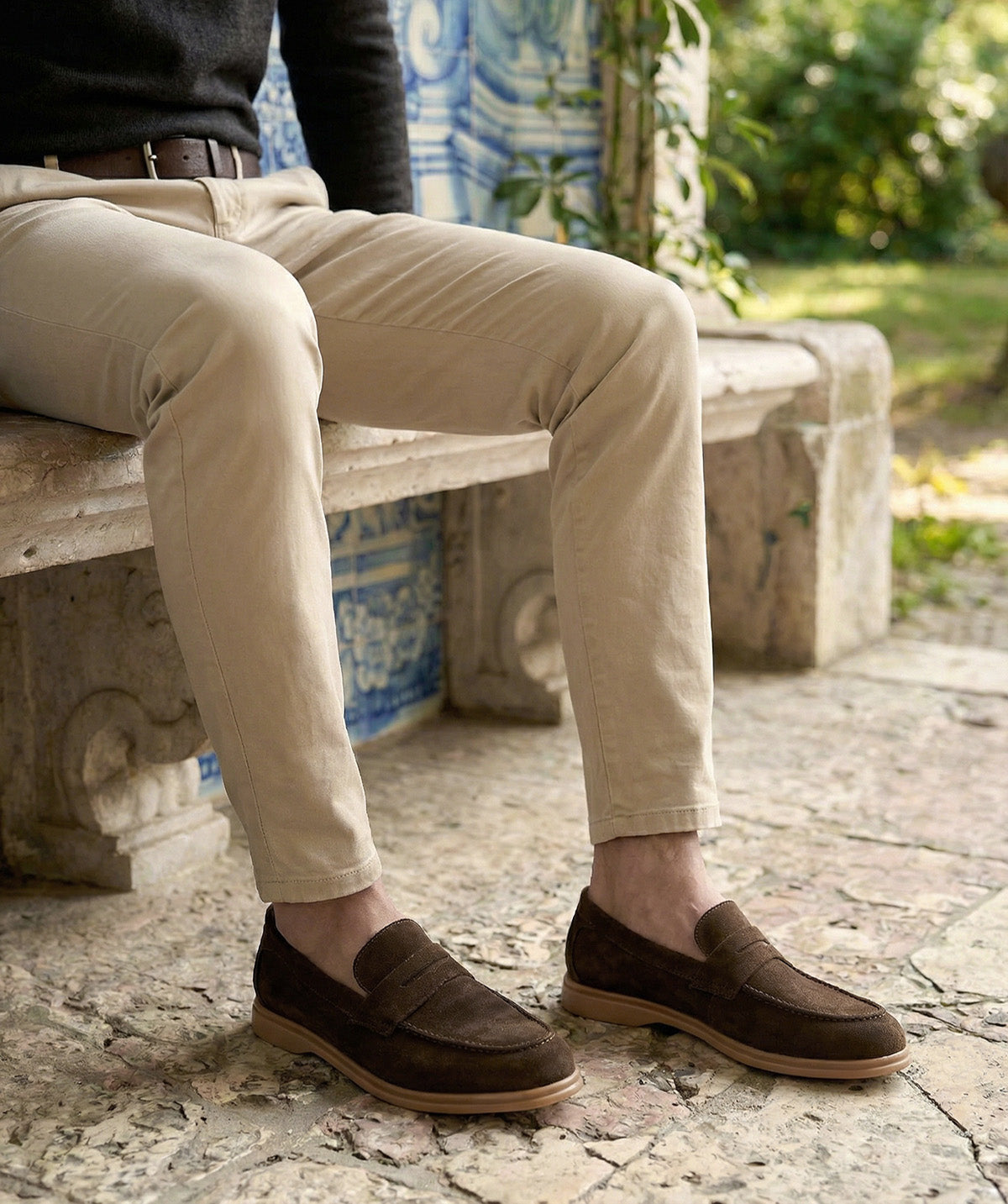 Loafer PORTOBELLO Dark Olive Suede