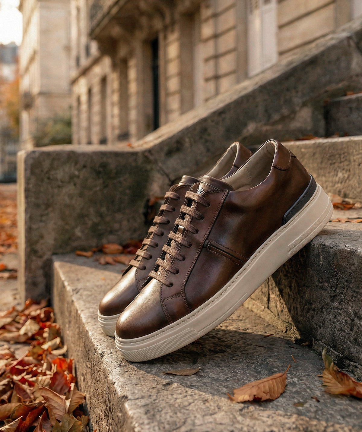 Sneakers RIVA Marron Patiné
