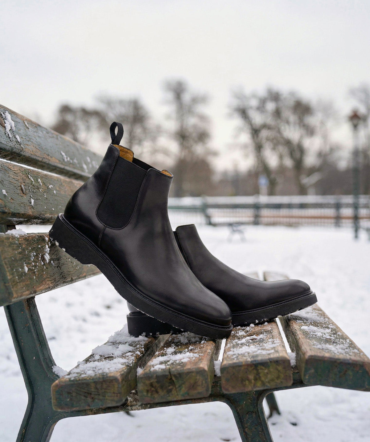 ANTON Black Ankle Boots