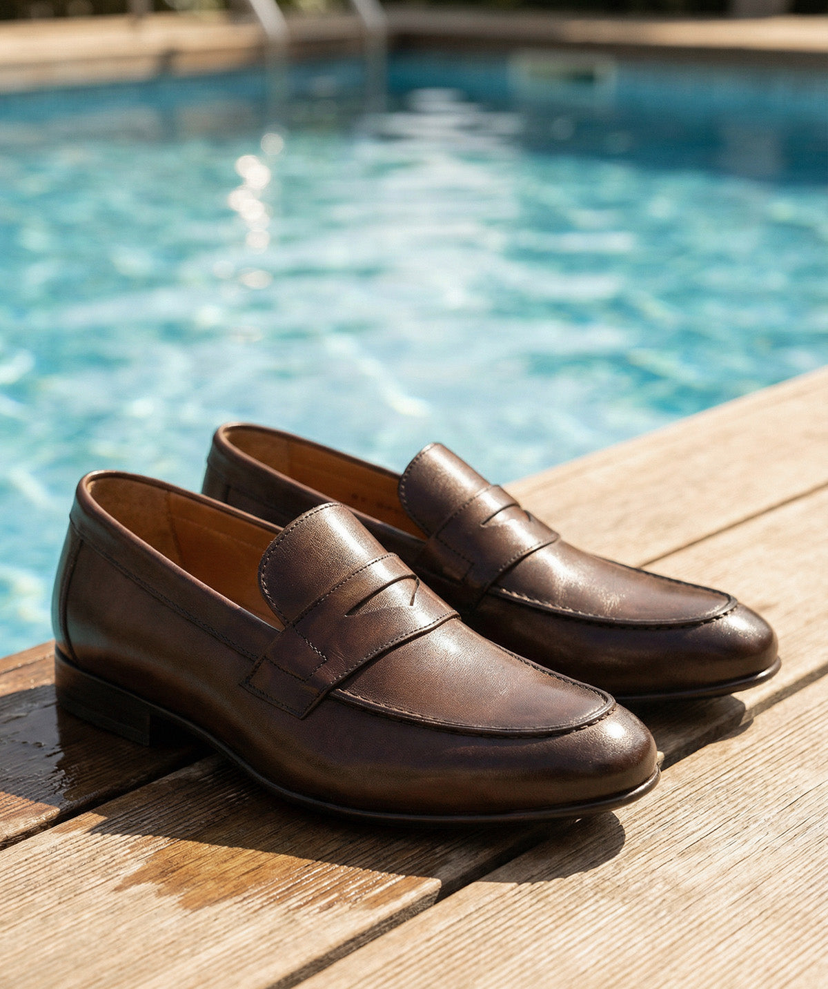 Mocassin CLAYTON Marron Patiné