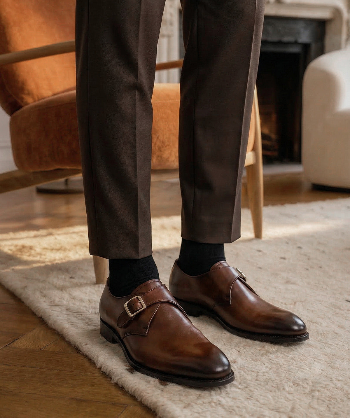 Boucles BECKETT Marron Noyer