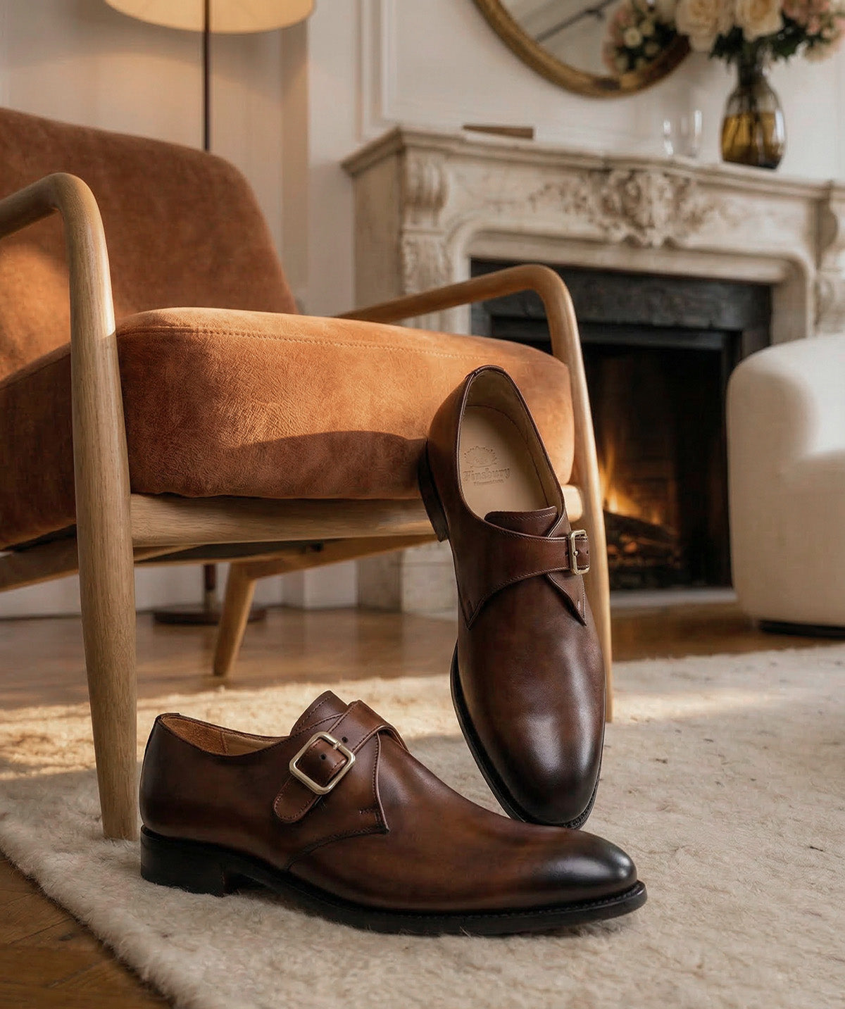 Boucles BECKETT Marron Noyer