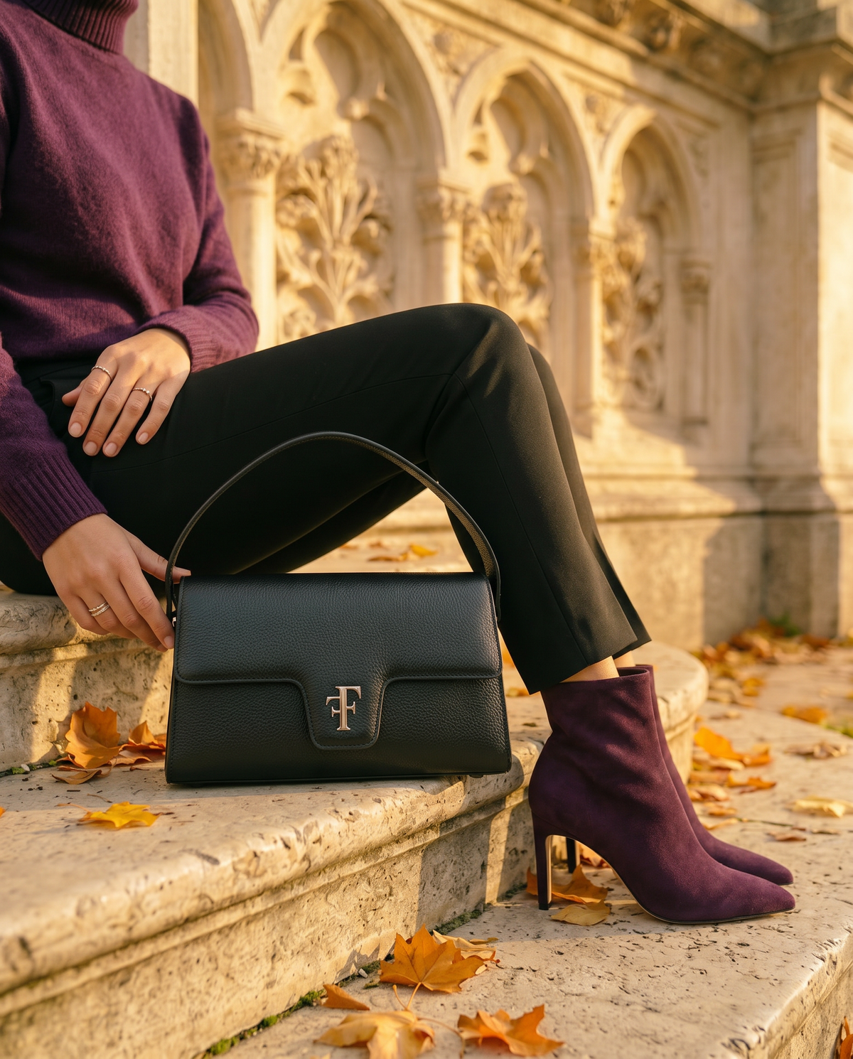 Sac FF23 Grainé Noir