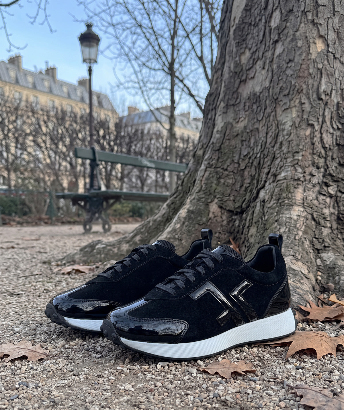 Sneakers KATE Noir Bi-Matière
