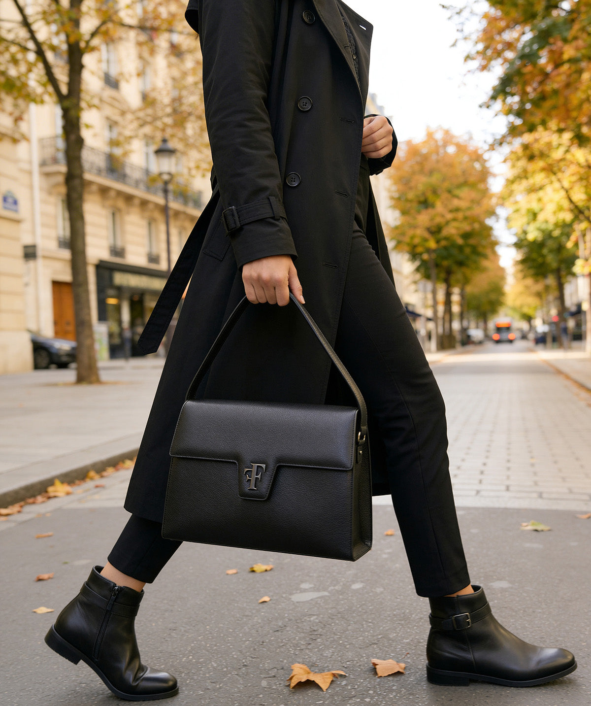 FF35 Grainy Black Bag