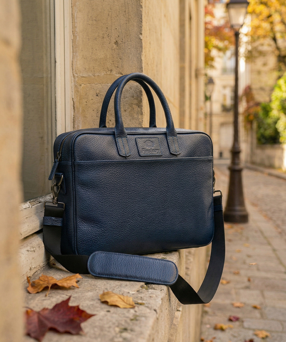 Mallette Grainée Bleu