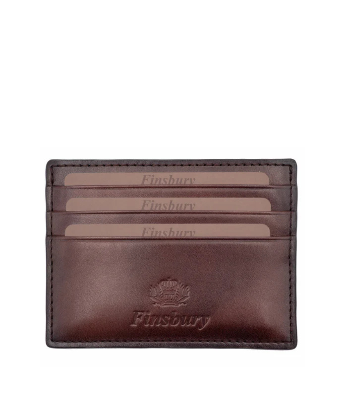Porte-cartes Marron Patiné