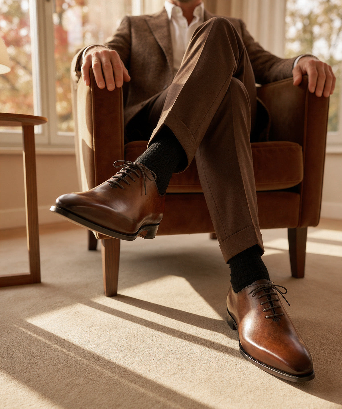 Richelieu ROMEO Marron Patiné
