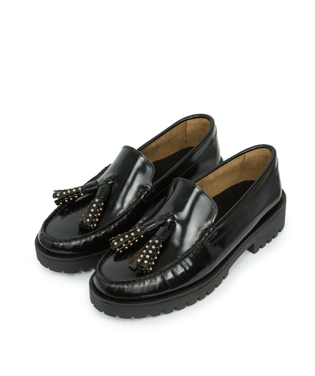 ARIANE Black Loafers