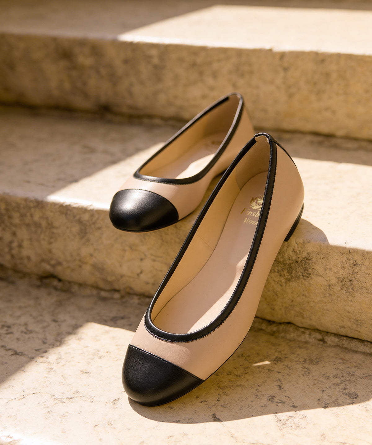 LUCIE Beige Ballet Flats