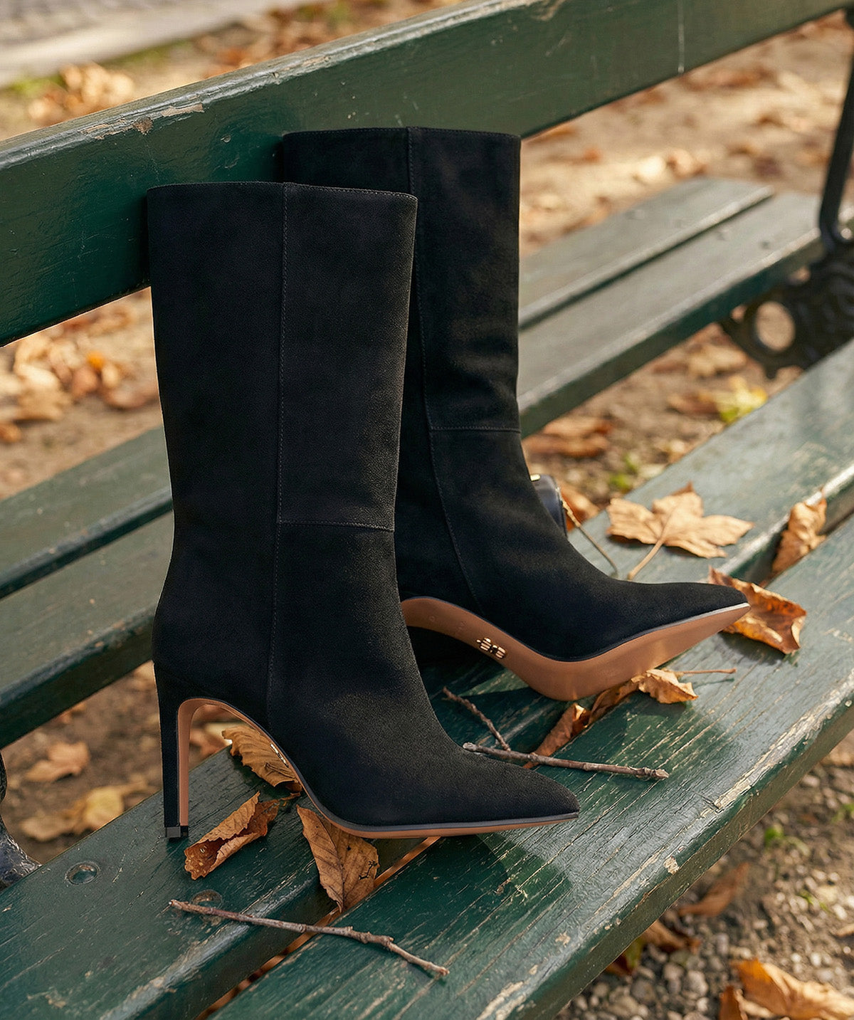 Bottes TAMARA Veau Velours Noir