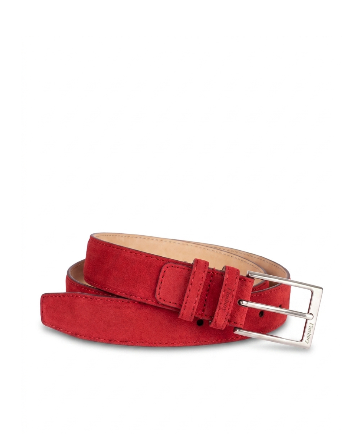 Ceinture estivale daim rouge