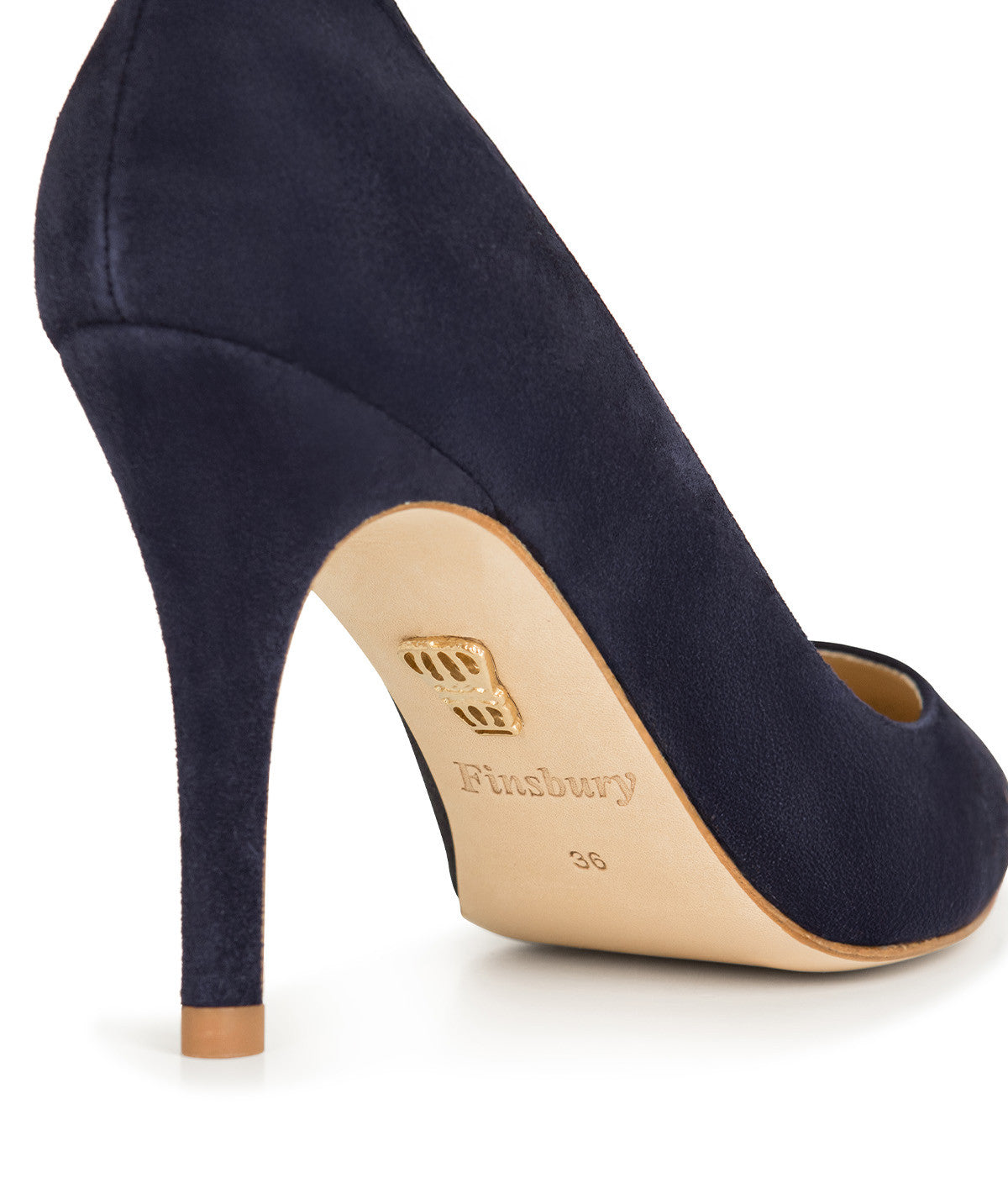 MANON Navy Suede Pumps