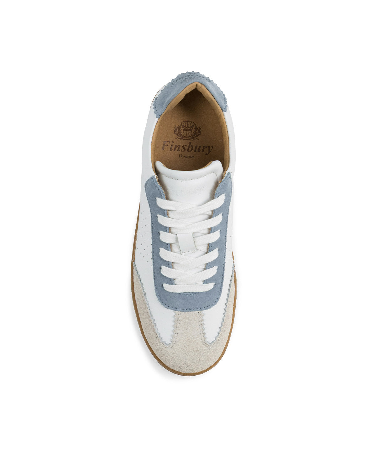 JANE Sky Blue and White Sneakers