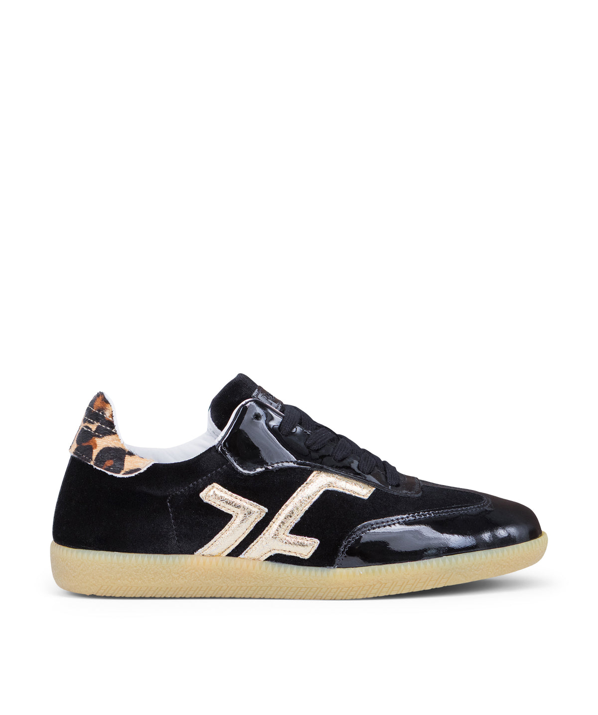 MATHILDE Black Leopard Sneakers