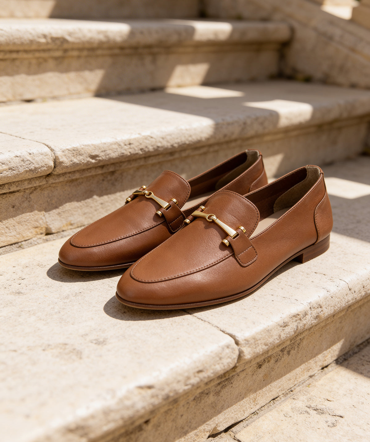 AMELIE Loafers Cognac