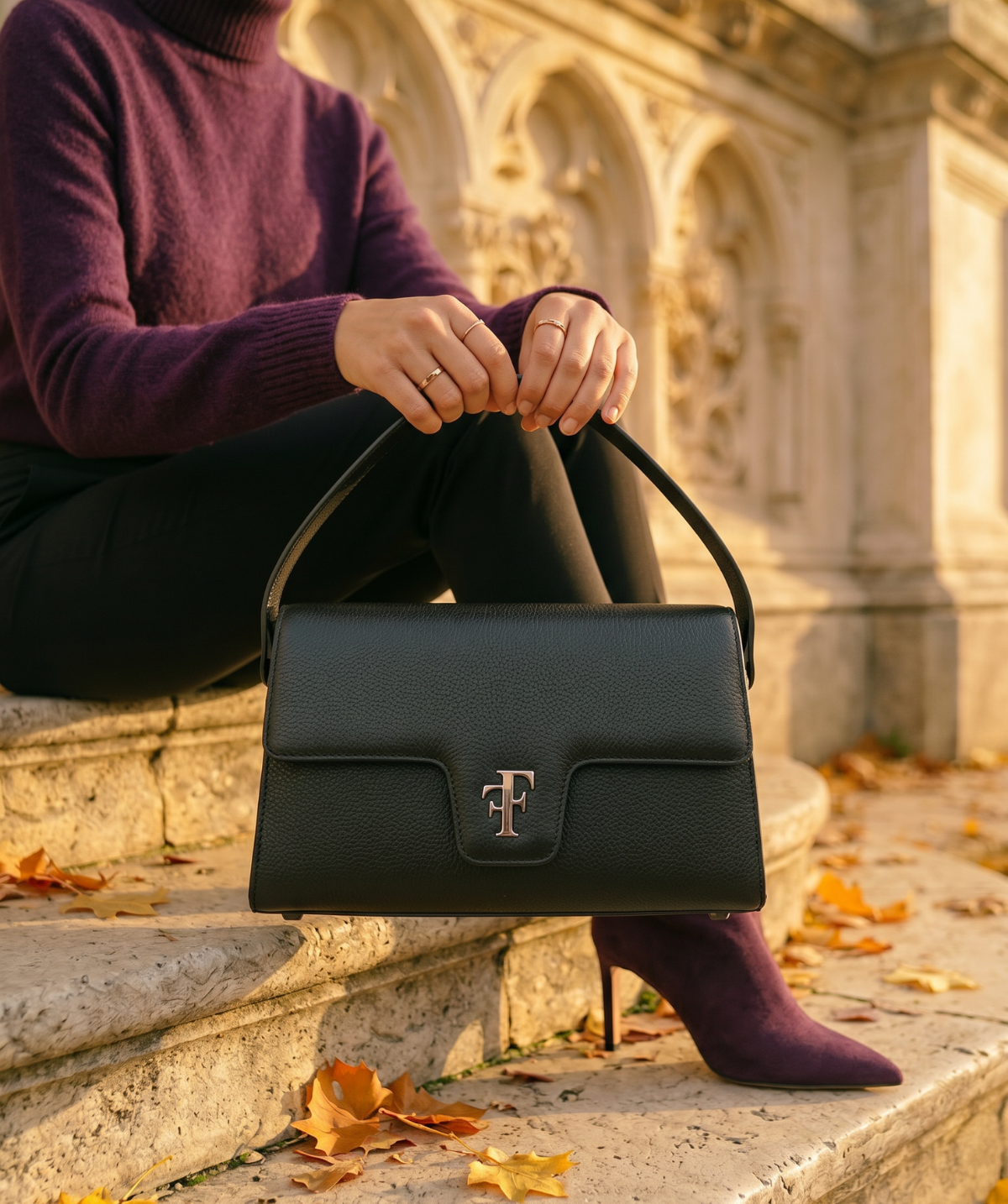 Sac FF23 Grainé Noir