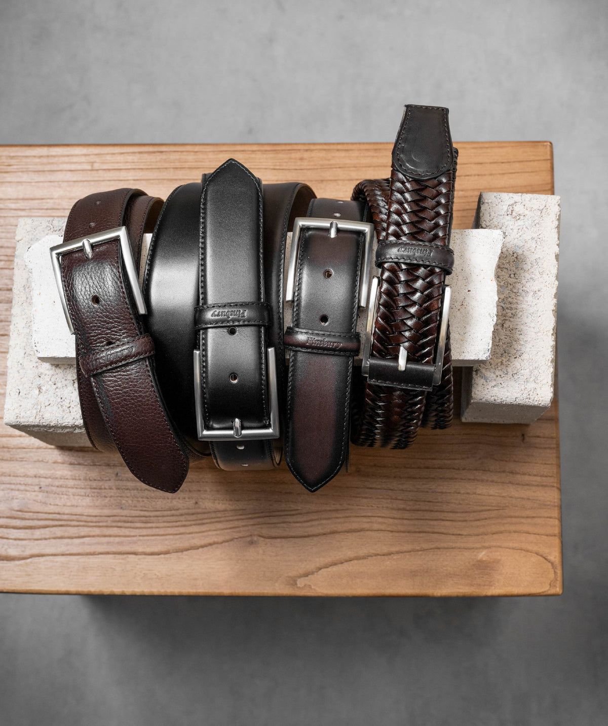 Braided Belt Burgundy