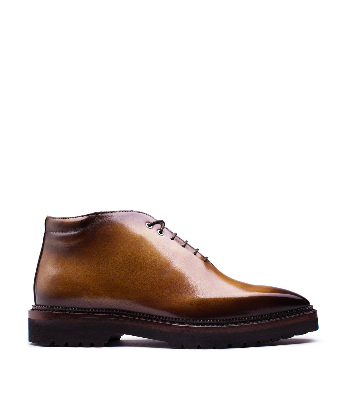 EMILIO Brown Patinated Ankle Boots