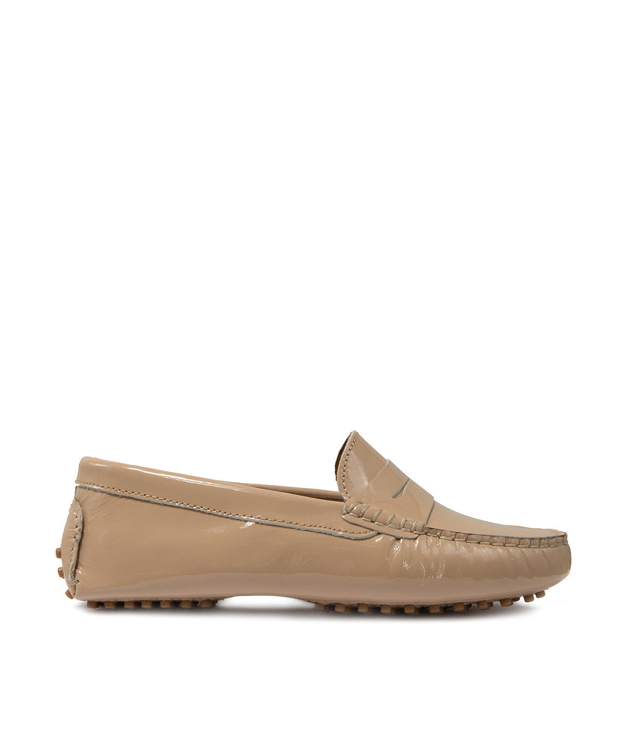 Harlequin Nude Patent Loafers